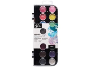 Acuarele metalizate Mont Marte 17 buc