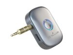 Adaptor Bluetooth 5.3 Tellur, receiver audio cu port AUX 3.5 mm, gri