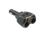 Adaptor splitter Tellur 2 prize brichetă auto, 2 x USB, Type-C, negru