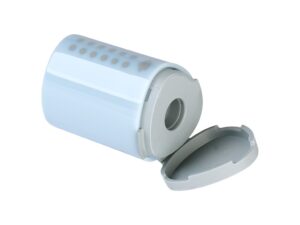 Ascuțitoare plastic simplă cu container mini grip 2001 bleu sake Faber-Castell