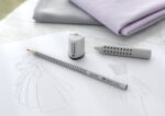 Ascuțitoare plastic simplă cu container mini grip 2001 gri Faber-Castell