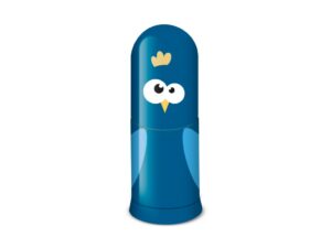 Ascuțitoare plastic simplă cu container și radieră animale Faber-Castell