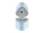 Ascuțitoare plastic triplă cu container grip 2001 bleu sky Faber-Castell