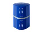 Ascuțitoare plastic triplă cu container grip 2001 roșie/albastră Faber-Castell