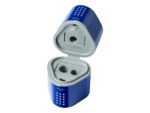 Ascuțitoare plastic triplă cu container grip 2001 roșie/albastră Faber-Castell