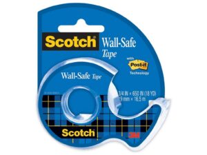 Bandă adezivă Wall Safe cu dispenser, 19 mm x 16.5 m, Scotch