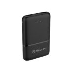 Baterie externă Tellur 5000mAh 2xUSB+USB-C+MicroUSB, negru