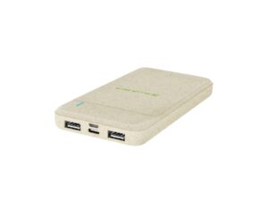 Baterie externă Tellur Green PD103 10000mAh 2xQC3.0 + PD 18W, crem