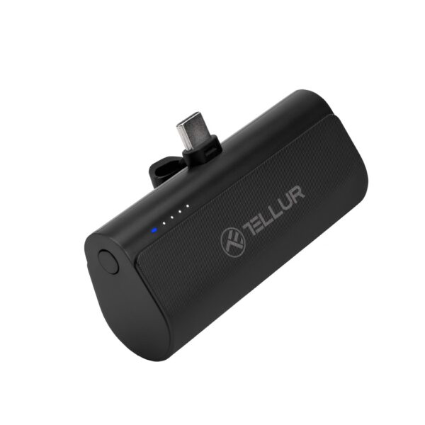 Baterie externă Tellur PD201 5000mAh, QC3.0 18W + PD20W, USB-C, negru