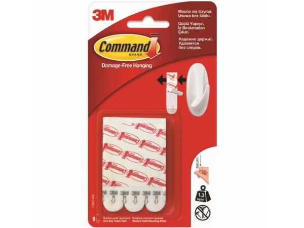 Benzi dublu adezive rezerve cârlige Command 3M