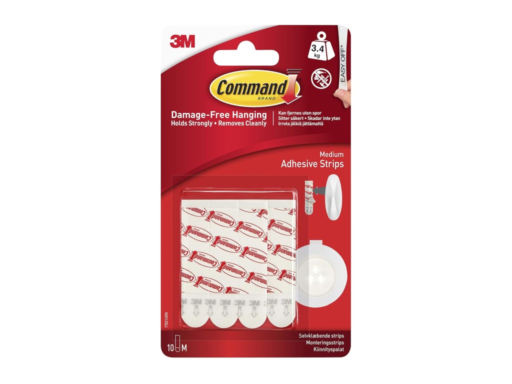 Benzi dublu adezive rezerve cârlige Command 3M Benzi dublu adezive rezerve cârlige Command 3M