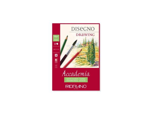 Bloc desen Accademia Disegno, A5, fără spiră, Fabriano