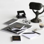 Blocnotes 11 x 7 cm, capsat, 80 file, N°14, Rhodia Basic, black
