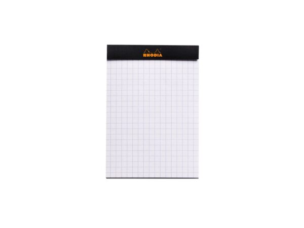 Blocnotes 8,5 x 12 cm, capsat, 80 file, N°12, Rhodia Basic, negru