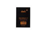 Blocnotes 8,5 x 12 cm, capsat, 80 file, N°12, Rhodia Basic, negru