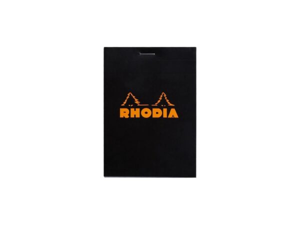 Blocnotes 8,5 x 12 cm, capsat, 80 file, N°12, Rhodia Basic, negru