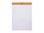 Blocnotes A4, capsat, 80 file, N°18, Rhodia Basic, orange