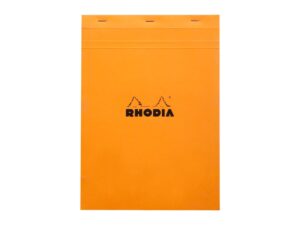 Blocnotes A4, capsat, 80 file, N°18, Rhodia Basic, orange