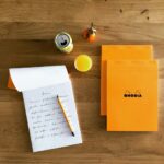 Blocnotes A4, capsat, 80 file, N°18, Rhodia Basic, orange