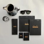 Blocnotes A4, capsat, 80 file, N°18, Rhodia black