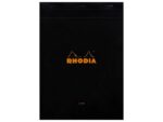 Blocnotes A4, capsat, 80 file, N°18, Rhodia black