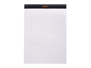 Blocnotes A4, capsat, 80 file, N°18, Rhodia black