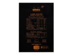 Blocnotes A4, capsat, 80 file, N°18, Rhodia black