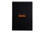 Blocnotes A4, spirală 80 file, Rhodia Classic, black