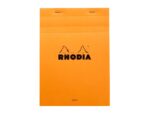 Blocnotes A5, capsat, 80 file, N°16, Rhodia Basic, orange