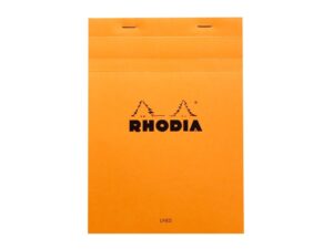 Blocnotes A5, capsat, 80 file, N°16, Rhodia Basic, orange
