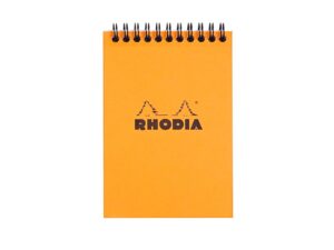 Blocnotes A6, spirală, 80 file, Rhodia Classic, orange
