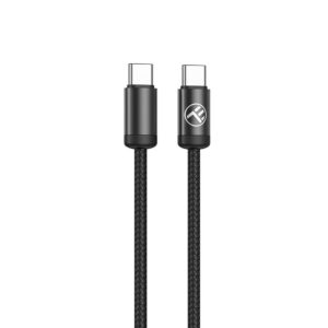 Cablu date și încărcare rapidă Tellur Minimalist USB-C to USB-C, 60 W, 1 m, negru