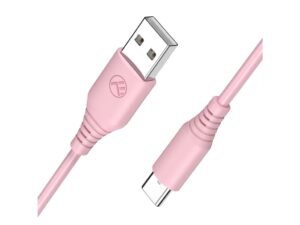 Cablu silicon Tellur USB to Type-C, 3A, 1m, roz