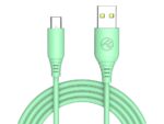 Cablu silicon Tellur USB to Type-C, 3A, 1m, verde