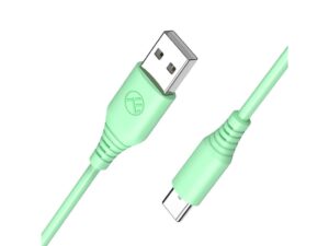 Cablu silicon Tellur USB to Type-C, 3A, 1m, verde