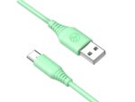 Cablu silicon Tellur USB to Type-C, 3A, 1m, verde