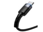 Cablu Tellur USB to Type-C cu LED, 2A, nailon, 2m, nailon, negru