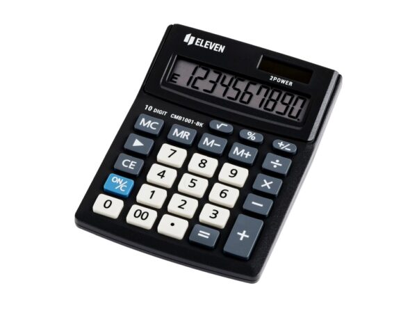 Calculator de birou 10 digiți, 137 x 102 x 31 mm, Eleven CMB1001-BK