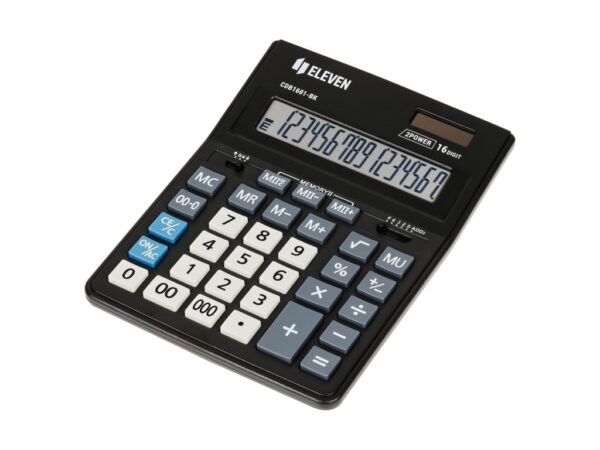 Calculator de birou 16 digiți, 205 x 155 x 35 mm, Eleven CDB1601-BK