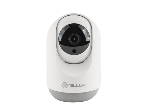 Cameră Interior WiFi Tellur Smart, 3MP, UltraHD, Autotracking, PTZ, Alb