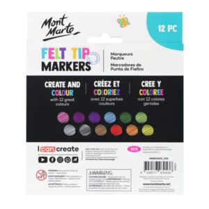 Carioca tip marker basic pentru copii Mont Marte12 buc /set