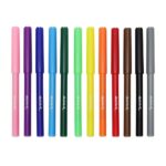Carioca tip marker basic pentru copii Mont Marte12 buc /set - imagine 3