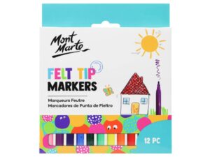 Carioca tip marker basic pentru copii Mont Marte12 buc /set