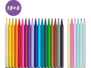 Carioca unicorni Faber-Castell 18 + 6 culori /set