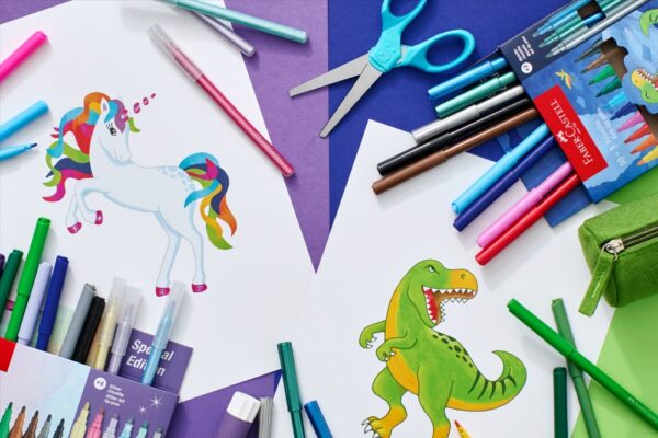 Carioca unicorni Faber-Castell 18 + 6 culori /set