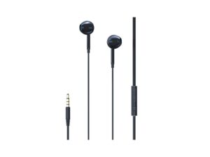 Casti Stereo 3.5 mm Lemontti Ripple Negru (handsfree - telecomanda, microfon)