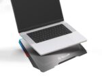 Cooler laptop Tellur Shade, 17", 3 ventilatoare, RGB LED, USB, USB-C, aluminiu, Gri