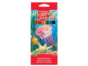 Creioane color hexagonale ArtBerry, 12/set