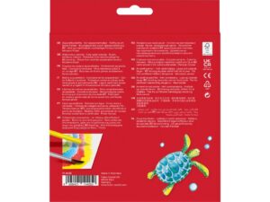Creioane colorate hexagonale acuarelă + pensulă Faber-Castell 24 culori/set