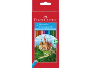 Creioane colorate hexagonale Faber-Castell 12 culori/set